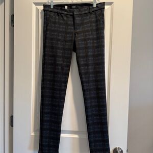 Kut from the Kloth Diana Skinny Women’s Plaid Pants - Black and Turquoise
